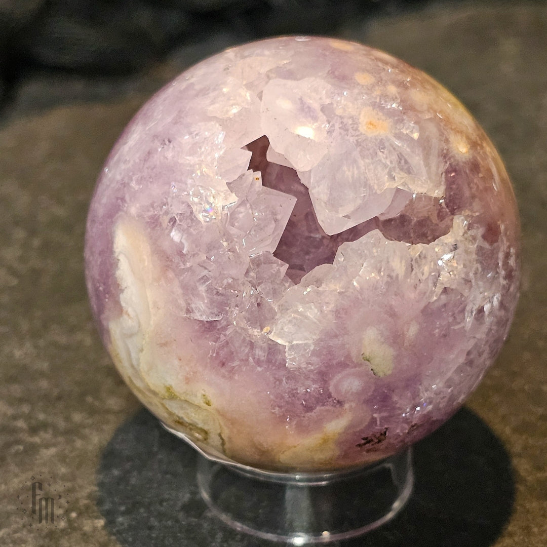 Pink Amethyst Skulls and Egg