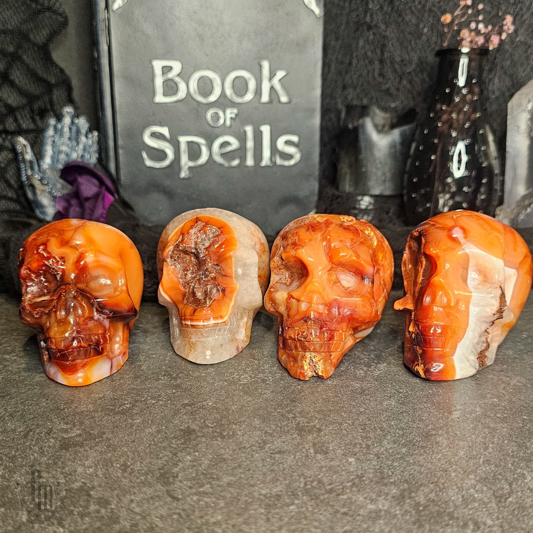 Carnelian Skulls